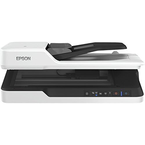 엡손 [아마존베스트]Epson WorkForce DS-1660W DIN A4 Document Scanner (600dpi, USB 3.0, Duplex Scan, Three-Pass, WLAN, NFC)