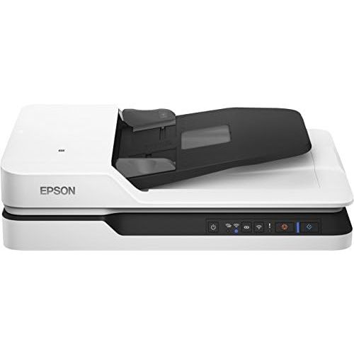 엡손 [아마존베스트]Epson WorkForce DS-1660W DIN A4 Document Scanner (600dpi, USB 3.0, Duplex Scan, Three-Pass, WLAN, NFC)