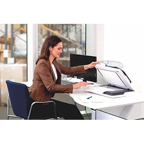 엡손 [아마존베스트]Epson WorkForce DS-1660W DIN A4 Document Scanner (600dpi, USB 3.0, Duplex Scan, Three-Pass, WLAN, NFC)