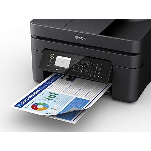 엡손 [아마존베스트]Epson WorkForce WF-2850DWF 4-in-1 Inkjet Multifunction Printer (Scan, Copy, Fax, WiFi, ADF, Duplex, Single Cartridges, DIN A4) Amazon Dash Replenishment, Black