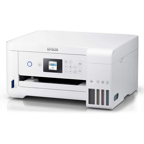 엡손 [아마존베스트]Epson EcoTank ET-2756 3-in-1 inkjet multifunction device (printing, scanning, copying, A4, duplex, WiFi, display, USB 2.0, large ink tank, long range) white