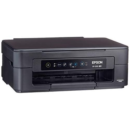 엡손 [아마존베스트]Epson Expression Home XP-2105 3-in-1 Inkjet Multifunction Printer (Scanner, Copier, WiFi, Single Cartridges, 4 Colours, A4) Amazon Dash Replenishment Capable, Black