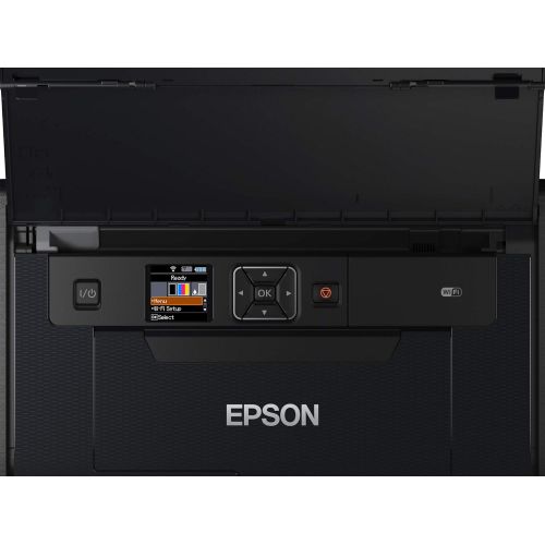 엡손 [아마존베스트]Epson WorkForce WF-110W Portable/Mobile Inkjet Printer (DIN A4, WiFi Direct, Printer, Mobile Printing, USB, Built-in Battery, Only 1.6 kg Weight) Black