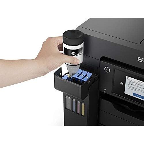 엡손 [아마존베스트]Epson EcoTank ET-5800 4-in-1 Multi-Function Ink Printer (Copy, Scan, Print, Fax, A4, ADF, Full-Duplex, WiFi, Ethernet, Display, USB 2.0), Large Ink Tank, High Yield, Low Page Cost