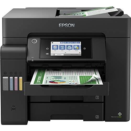 엡손 [아마존베스트]Epson EcoTank ET-5800 4-in-1 Multi-Function Ink Printer (Copy, Scan, Print, Fax, A4, ADF, Full-Duplex, WiFi, Ethernet, Display, USB 2.0), Large Ink Tank, High Yield, Low Page Cost