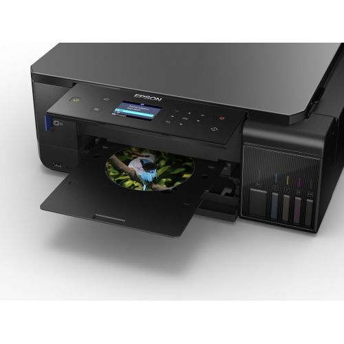 엡손 [아마존베스트]Epson EcoTank ET-7700 3-in-1 Ink Multifunction Device (Copy, Scan, Print, A4, 5 Color, Photo Print, Duplex, WiFi, Ethernet, Display, USB 2.0), Ink Tank, Long Range, Low Side Cost