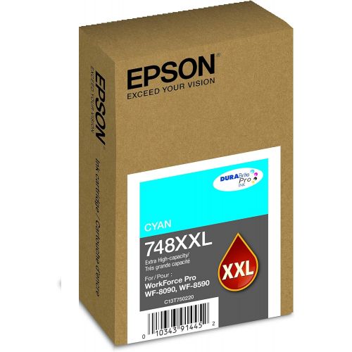 엡손 Epson 748 DURABrite Pro Extra High Capacity Black Ink Cartridge, 10000 Yield (T748XXL120)