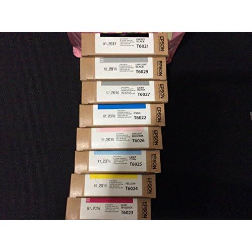 엡손 Epson Genuine EPSON 78809880 T6031, T6032, T6033, T6034, T6035, T6036, T6037, T6039 8 Colors Sealed In Retail Packaging