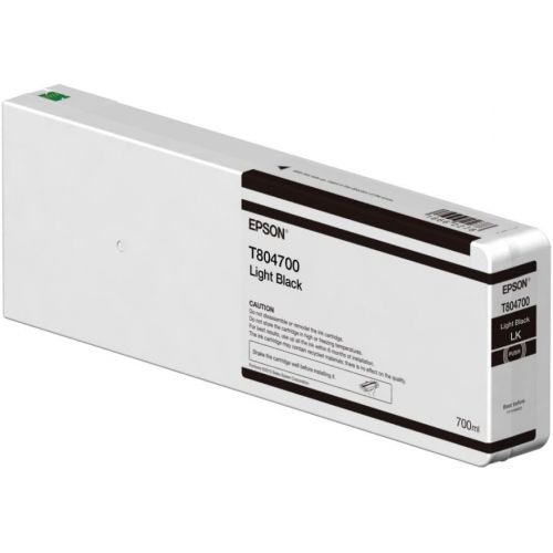 엡손 Epson UltraChrome HD Light Black 700mL Ink Cartridge for SureColor SC P6000800070009000 Series Printers