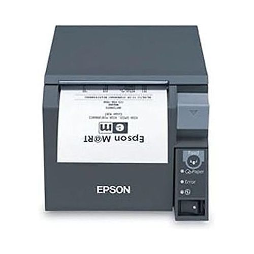 엡손 Epson C31CD38A9991 TM-T70II POS Thermal Receipt Printer Space-Saving USB and Powered USB Dark Gray and No PS180