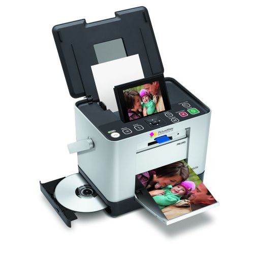 엡손 Epson PictureMate Zoom (PM290) Photo Lab Printer (Silver)