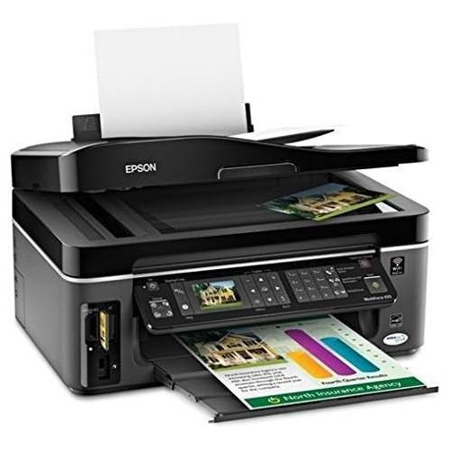 엡손 Epson WorkForce 615 Wireless Color Inkjet All-in-One Color Printer, Copier, Fax Machine, Scanner