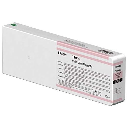 엡손 Epson UltraChrome HD Vivid Light Magenta 700mL Ink Cartridge for SureColor SC P6000800070009000 Series Printers