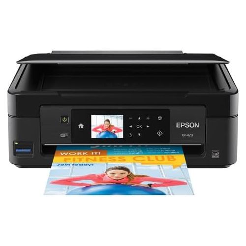 엡손 Epson Expression Home XP-420 Wireless Color Photo Printer with Scanner & Copier