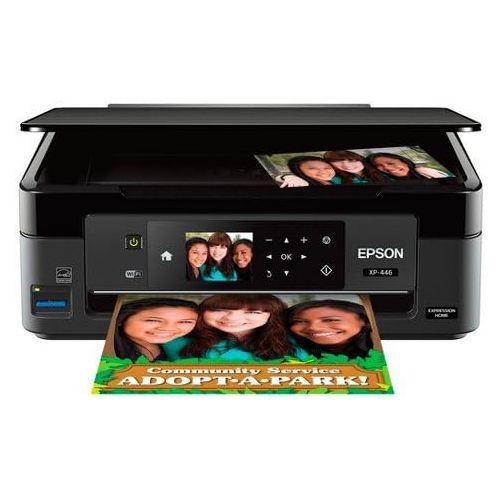 엡손 Epson Expression XP-446 Small-in-One Printer Wireless Print Copy Scan Photo