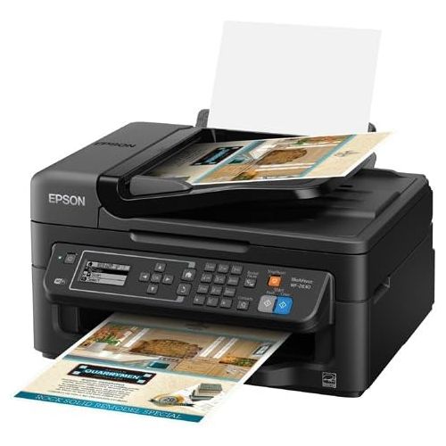 엡손 Epson WorkForce WF-2630 Wireless Business AIO Color Inkjet, Print, Copy, Scan, Fax, Mobile Printing, AirPrint, Compact Size