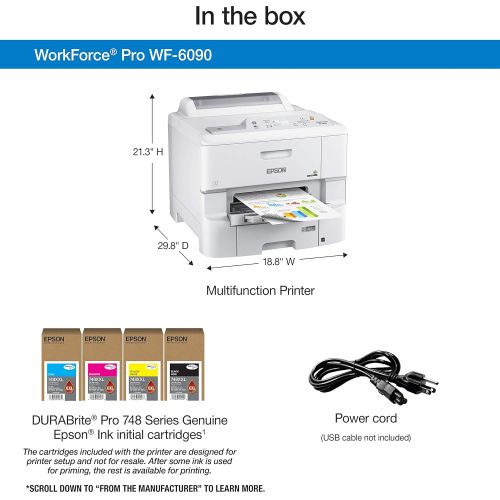 엡손 Epson Workforce Pro WF-6090 Printer