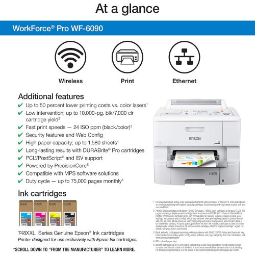 엡손 Epson Workforce Pro WF-6090 Printer