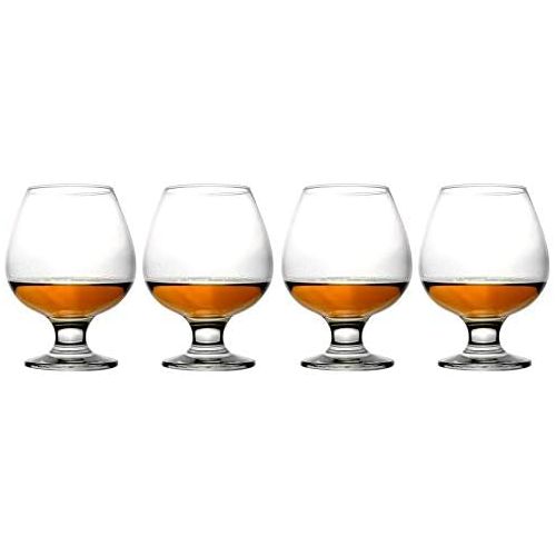  [아마존베스트]Epure Collection 4 Piece Glass Set - For Drinking Brandy, Bourbon, and Wine (Brandy (13.25 oz))