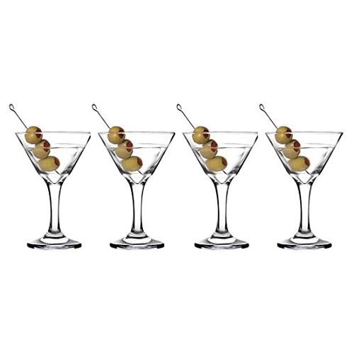  [아마존베스트]Epure Venezia Collection 4 Piece Stemmed Martini Glass Set - For Drinking Martinis, Manhattans, Vodka, Gin, and Cocktails (Martini (9 oz) - 4 pc.)