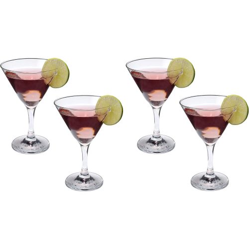  [아마존베스트]Epure Venezia Collection 4 Piece Stemmed Martini Glass Set - For Drinking Martinis, Manhattans, Vodka, Gin, and Cocktails (Martini (9 oz) - 4 pc.)