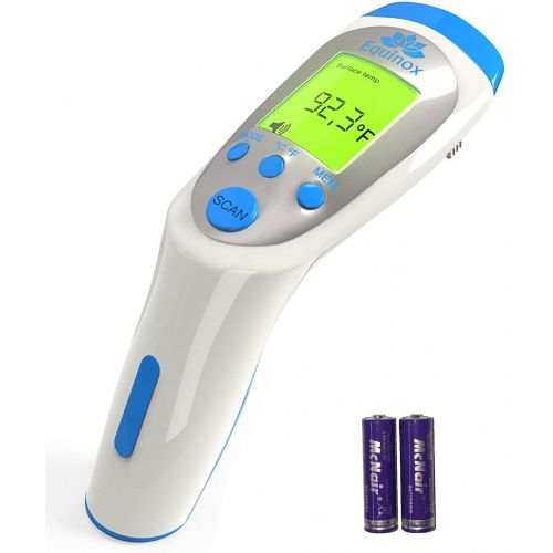  Equinox International Equinox Digital Thermometer Non Contact Infrared Forehead - 3-Modes...