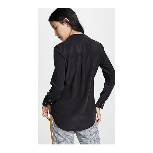  Equipment Women's Slim Signature Silk Blouse