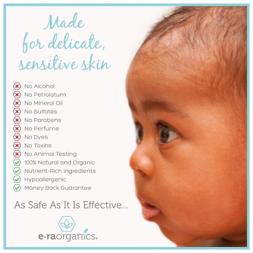  [아마존베스트]Era Organics Baby Diaper Rash Balm  USDA Certified Organic Soothing Diaper Rash Treatment for Sensitive Skin...