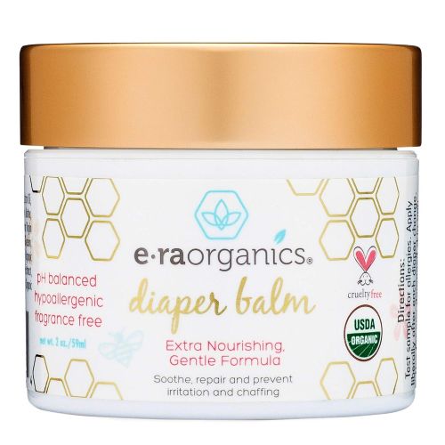  [아마존베스트]Era Organics Baby Diaper Rash Balm  USDA Certified Organic Soothing Diaper Rash Treatment for Sensitive Skin...