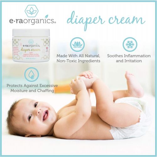  [아마존베스트]Era Organics Diaper Rash Cream Natural & Organic  Extra Soothing Zinc Oxide Diaper Rash Treatment with Aloe...