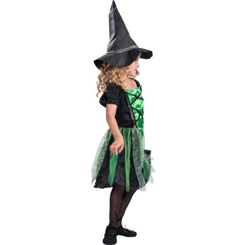  EraSpooky Girl’s Witch Costume Kids Halloween Skeleton Witch Costume Fairy Dress Girls - Funny Cosplay Party