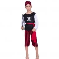 EraSpooky Childrens Pirate Costume Kids Halloween Girls Costumes Boys Dress Up Pirate Suit - Funny Cosplay Party