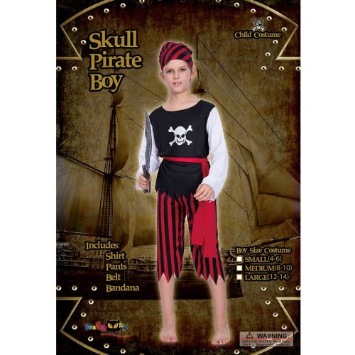  EraSpooky Childrens Pirate Costume Kids Halloween Girls Costumes Boys Dress Up Pirate Suit - Funny Cosplay Party