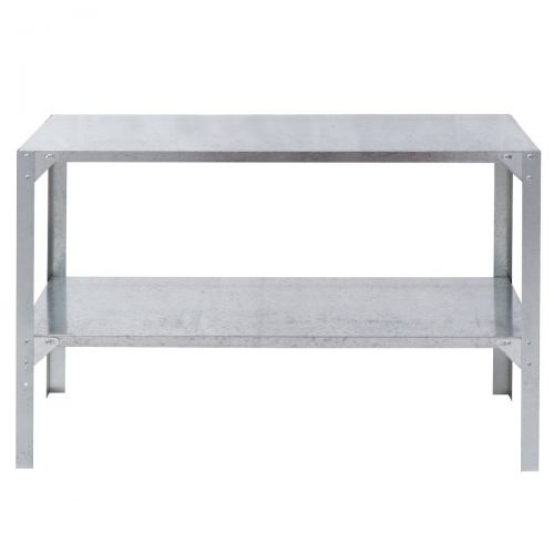  Erama-ix Work Potting Table 2 Tiers Workbench Greenhouse Prepare Storage Shelves Galvanized Steel