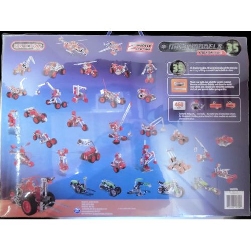  Erector Multimodels Motorized Building Set - 35 Models, 460 Parts