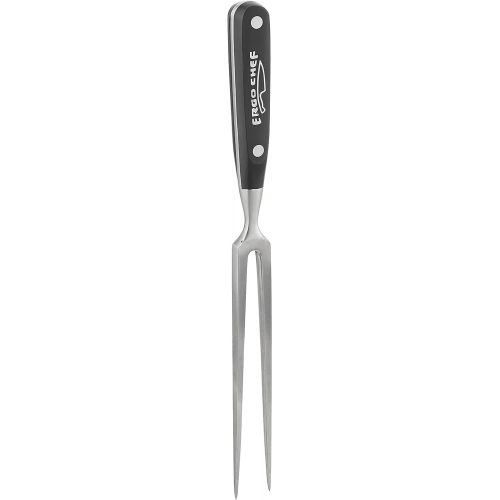  Ergo Chef Pro Series 8-Inch Meat Fork - Carving & Serving Fork - Forged High Carbon Stainless-Steel, Full Tang, Black Handle