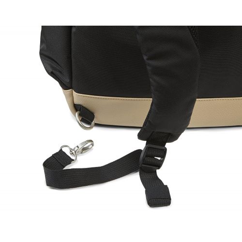 에르고베이비 Ergobaby Tote Diaper Bag, Coffee Run Tall, Black/Tan