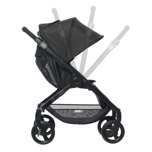 에르고베이비 Ergobaby Stroller, Travel System Ready, 180 Reversible with One-Hand Fold, Graphite