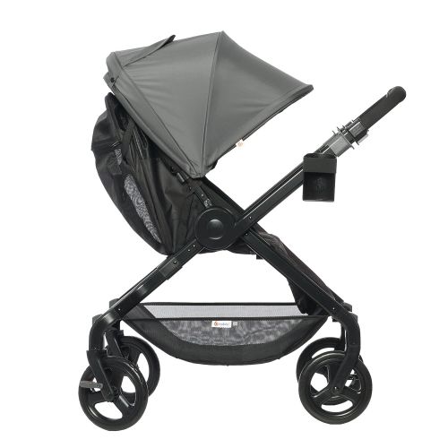 에르고베이비 Ergobaby Stroller, Travel System Ready, 180 Reversible with One-Hand Fold, Graphite