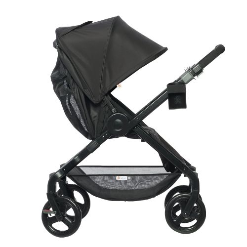 에르고베이비 Ergobaby Stroller, Travel System Ready, 180 Reversible with One-Hand Fold, Graphite