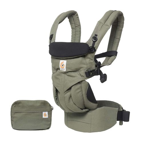 에르고베이비 Ergobaby Carrier, Omni 360 All Carry Positions Baby Carrier, Khaki Green