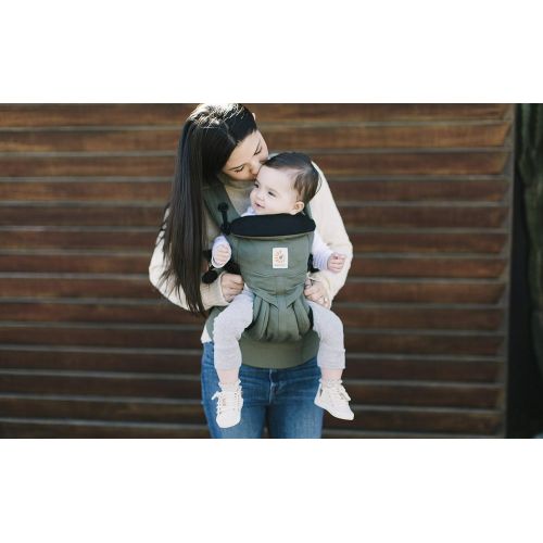 에르고베이비 Ergobaby Carrier, Omni 360 All Carry Positions Baby Carrier, Khaki Green