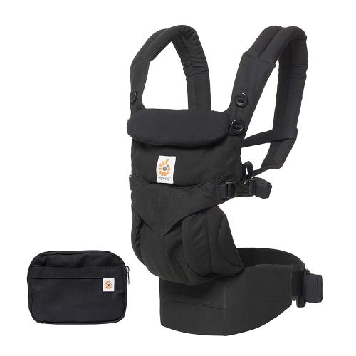 에르고베이비 Ergobaby Carrier, Omni 360 All Carry Positions Baby Carrier, Pure Black