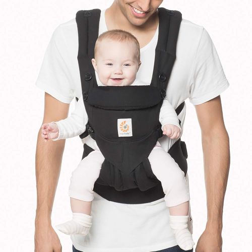 에르고베이비 Ergobaby Carrier, Omni 360 All Carry Positions Baby Carrier, Pure Black