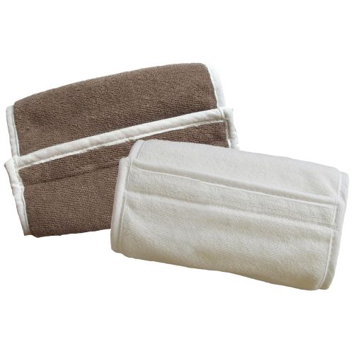 에르고베이비 Ergobaby Organic Teething Pads with Snaps, Mocha (Discontinued by Manufacturer)