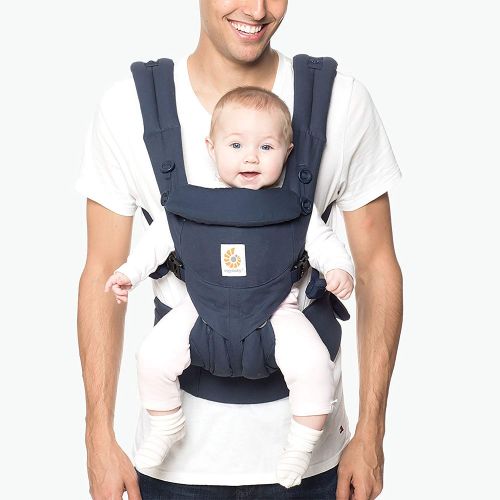 에르고베이비 Ergobaby Carrier, Omni 360 All Carry Positions Baby Carrier, Midnight Blue