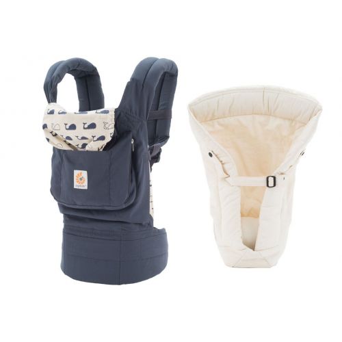 에르고베이비 Ergobaby Original Baby Carrier (Marine + Natural Insert, One Size)