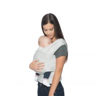 Ergobaby Aura Baby Wrap Carrier, Newborn to 25 lbs (0-36 Months), Grey Stripes