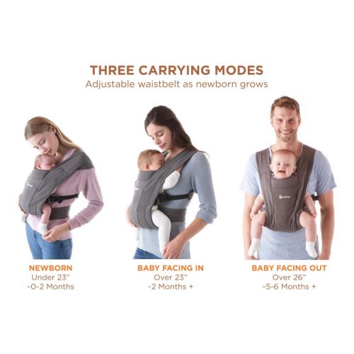 에르고베이비 Visit the Ergobaby Store [가격문의]Ergobaby Embrace Baby Wrap Carrier, Infant Carrier for Newborns 7-25 Pounds, Oxford Blue