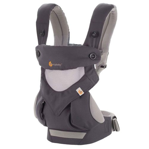 에르고베이비 Visit the Ergobaby Store Ergobaby Carrier, 360 All Carry Positions Baby Carrier with Cool Air Mesh, Carbon Grey